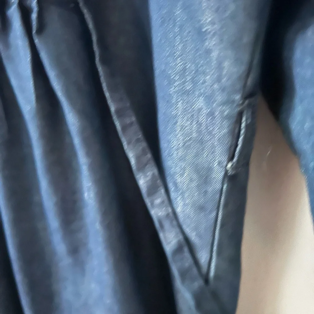imPRESS Indigo Cotton Pleated Shirt - Picture 4 of 11